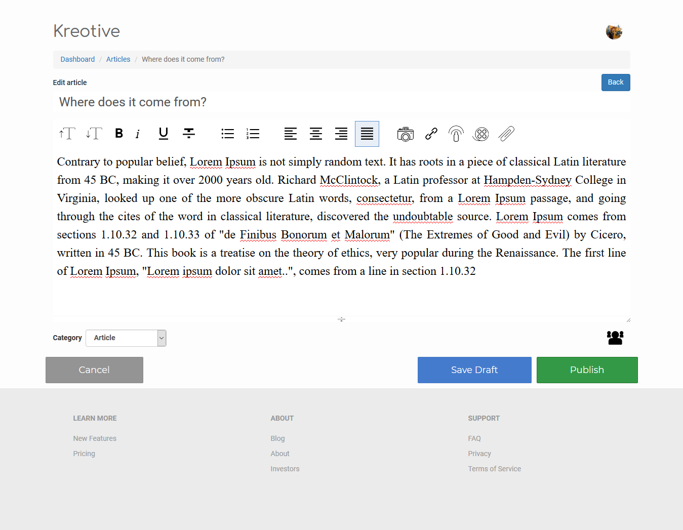 Kreotive: Group-wise micro-blogging application on Laravel framework